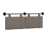 vidaXL Tête de lit Suspendue Uni Gris 150 x 55 x 5 cm PU Antique, Tête de Lit Murale Moderne, Accent de Chambre Stylé, Support de Lit Confortable, Mobilier Décoratif, Élément de Design Unique