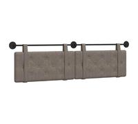vidaXL Tête de lit suspendue Gris 190 x 55 x 5 cm PU antique, Tête de lit rectangulaire murale moderne, dos de lit en mousse minimaliste, déco intérieure élégante pour ta chambre, ajout parfait pour d