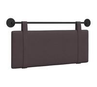 vidaXL Tête de lit Suspendue Marron foncé Tissu, Déco Chambre stylée, tête de lit Murale Moderne, Tissu Chic, sanctuaire du Sommeil, optimise l'espace Compact