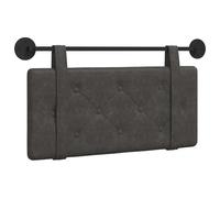 vidaXL Tête de lit suspendue Montage mural Noir 90 cm PU antique, Tête de lit rectangulaire murale moderne, dos de lit en mousse minimaliste, déco intérieure élégante pour ta chambre, ajout parfait po