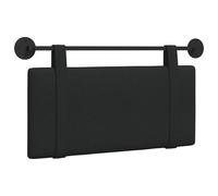 vidaXL Tête de lit Suspendue Montage Mural Noir 90 x 55 x 5 cm Tissu, Déco Chambre, tête de lit Moderne en Tissu, Fond Mural, Point Focal Luxe pour Dormir, Confort Intemporel