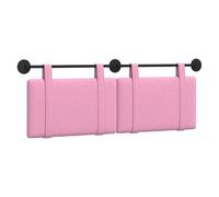 vidaXL Tête de lit Suspendue Montage Mural Rose 150 x 55 x 5 cm Tissu, Déco Chambre, tête de lit Moderne en Tissu, Fond Mural, Point Focal Luxe pour Dormir, Confort Intemporel
