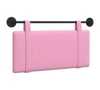 vidaXL Tête de lit Suspendue Montage Mural Rose 90 x 55 x 5 cm Tissu, Déco Chambre, tête de lit Moderne en Tissu, Fond Mural, Point Focal Luxe pour Dormir, Confort Intemporel