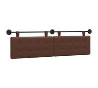 vidaXL Tête de lit Suspendue Simili Cuir, Tête de lit Murale Moderne, Dossier Flexible, déco Tendance, Gain de Place, Lignes épurées