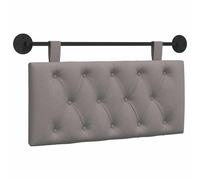 vidaXL Tête de lit Suspendue Montage Mural Taupe 100 x 55 x 7 cm Tissu, Chambre à Coucher, tête de lit en Tissu, Design Moderne à Monter au Mur, Dossier Doux et Confortable, Gain de Place