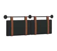 vidaXL Tête de lit Suspendue Noir PU Antique