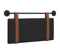 vidaXL Tête de lit Suspendue Noir PU Antique, Tête de lit Moderne rectangulaire, Design Mural, Accessoire Simple pour Chambre, Ergonomique et Pratique