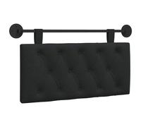 vidaXL Tête de lit suspendue Noir Tissu