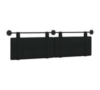 vidaXL Tête de lit Suspendue Montage Mural Noir 190 x 55 x 5 cm Tissu, Déco Chambre, tête de lit Moderne en Tissu, Fond Mural, Point Focal Luxe pour Dormir, Confort Intemporel