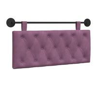 vidaXL Tête de lit Suspendue Pourpre 110 x 55 x 7 cm Velours, Tête de lit Murale Moderne, en Velours, rectangulaire, rembourrée, capitonnée, Bois Composite, Gain de Place