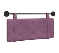 vidaXL Tête de lit Suspendue Pourpre Velours, Tête de lit, en Velours rectangulaire, accrochée au Mur, Confort Doux, décor tufté Qui économise de l'espace