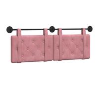 vidaXL Tête de lit suspendue Rose 150 x 55 x 5 cm Velours