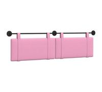 vidaXL Tête de lit Suspendue Rose Tissu, Déco Chambre stylée, tête de lit Murale Moderne, Tissu Chic, sanctuaire du Sommeil, optimise l'espace Compact