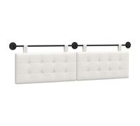 vidaXL Tête de lit Suspendue Simili Cuir, Tête de lit Moderne, Fixation Murale Chic, Design Flexible, PVC déco intérieure, Gain de Place, Confort Minimal