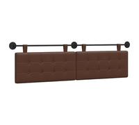 vidaXL Tête de lit Suspendue Simili Cuir, Tête de lit Murale Moderne, Dossier Flexible, déco Tendance, Gain de Place, Lignes épurées