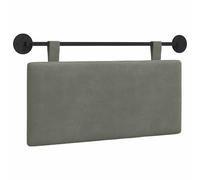 vidaXL Tête de lit Suspendue Tissu en Velours côtelé, Tête de lit Moderne rectangulaire à Fixer au Mur, rembourrée Douce, Dossier réglable, Gain de Place