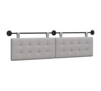 vidaXL Tête de lit Suspendue Tissu, Têtière Moderne et rembourrée de Forme rectangulaire, montée au Mur, pour Une déco Confortable et Gain de Place.