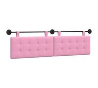 vidaXL Tête de lit Suspendue Tissu, Têtière Moderne et rembourrée de Forme rectangulaire, montée au Mur, pour Une déco Confortable et Gain de Place.