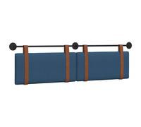 vidaXL Tête de lit suspendue Uni Bleu 160 x 40 cm Bois d'ingénierie