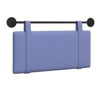 vidaXL Tête de lit Suspendue Uni Bleu Denim 90 x 55 x 5 cm Tissu, Déco Chambre, tête de lit Moderne en Tissu, Fond Mural, Point Focal Luxe pour Dormir, Confort Intemporel