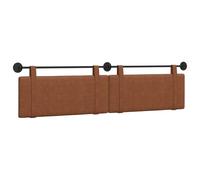 vidaXL Tête de lit Suspendue Uni Marron 210 x 55 x 5 cm PU Antique, Tête de Lit Murale Moderne, Accent de Chambre Stylé, Support de Lit Confortable, Mobilier Décoratif, Élément de Design Unique