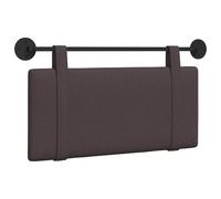 vidaXL Tête de lit Suspendue Uni Marron foncé 90 x 55 x 5 cm Tissu, Déco Chambre, tête de lit Moderne en Tissu, Fond Mural, Point Focal Luxe pour Dormir, Confort Intemporel