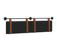 vidaXL Tête de lit suspendue Uni Noir 160 x 40 cm Bois d'ingénierie