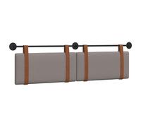 vidaXL Tête de lit suspendue Uni Taupe 160 x 40 cm Bois d'ingénierie