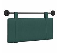 vidaXL Tête de lit Suspendue Uni Vert foncé 100 x 55 x 5 cm Tissu, Déco Chambre, tête de lit Moderne en Tissu, Fond Mural, Point Focal Luxe pour Dormir, Confort Intemporel
