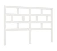 Vidaxl Tête De Lit Blanc 141x4x100 Cm Bois Massif De Pin Blanc