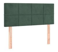 vidaXL Tête de lit Vert foncé 100x5x78/88 cm Velours