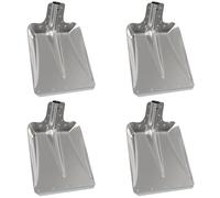 vidaXL Tête de pelle 4 pcs Argent 41,5 x 32,5 cm Aluminium