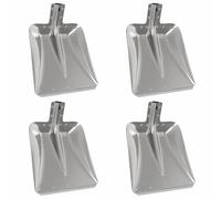 vidaXL Tête de pelle 4 pcs Argent 45 x 38 cm Aluminium