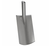 vidaXL Tête de pelle argentée 43 x 17 cm en acier revêtu par pulvérisation - Outils de jardin modernes et durables - Pelle polyvalente pour creuser, déneiger - Pelle d'extérieur résistante aux