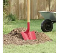 vidaXL Tête de pelle rouge - 39,5 x 27,5 cm - Acier revêtu par pulvérisation - Outils de jardin modernes et durables - Pelle polyvalente pour creuser, déneiger - Pelle d'extérieur résistante aux
