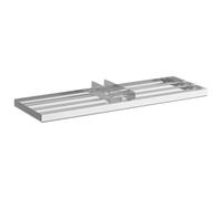 vidaXL Tête de Rechange pour Le niveleur de Jardin, sans poignée. en Acier Inoxydable brossé, Super résistant et léger. Résistant à l'eau. Couleur Gris/Argent. Design Moderne. Dimensions : 75 x 25 x
