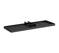 vidaXL Tête de Remplacement pour Niveleur de Jardin, sans pôle, en Acier, Finition Moderne, légère et Super résistante. Taille : 75 x 25 x 6 cm, résiste à l'eau, utilisable en extérieur, avec Une tex