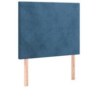Vidaxl Têtes De Lit 2 Pcs Bleu Foncé 80x5x78/88 Cm Velours Bleu