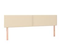 Vidaxl Têtes De Lit 2 Pcs Crème 100x5x78/88 Cm Tissu