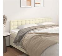 vidaXL Têtes de lit 2 pcs Crème 80x5x78/88 cm Similicuir Blanc G
