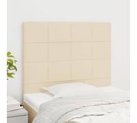 Vidaxl Têtes De Lit 2 Pcs Crème 80x5x78/88 Cm Tissu
