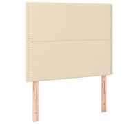 Vidaxl Têtes De Lit 2 Pcs Crème 90x5x78/88 Cm Tissu