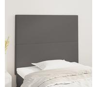 Hoofdborden 2 st 80x5x78/88 cm kunstleer grijs3116128