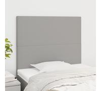 Hoofdborden 2 st 90x5x78/88 cm stof lichtgrijs3116034
