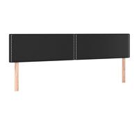 Vidaxl Têtes De Lit 2 Pcs Noir 100x5x78/88 Cm Similicuir Noir