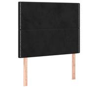 Vidaxl Têtes De Lit 2 Pcs Noir 100x5x78/88 Cm Velours Noir