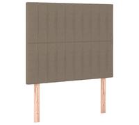 vidaXL Têtes de lit 2 pcs Taupe 80x5x78/88 cm Tissu