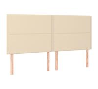 Vidaxl Têtes De Lit 4 Pcs Crème 100x5x78/88 Cm Tissu