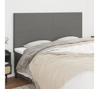 Vidaxl Têtes De Lit 4 Pcs Gris Clair 90x5x78/88 Cm Tissu Gris
