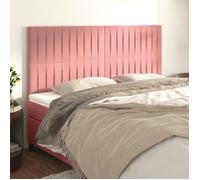 vidaXL Têtes de lit 4 pcs Rose 80x5x78-88 cm Velours3116629